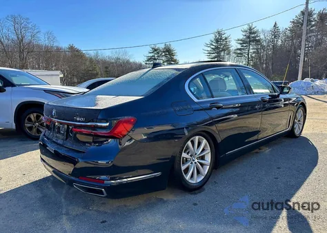 2020 BMW 750 Xi from USA, damaged, VIN WBA7U2C03LGJ59131